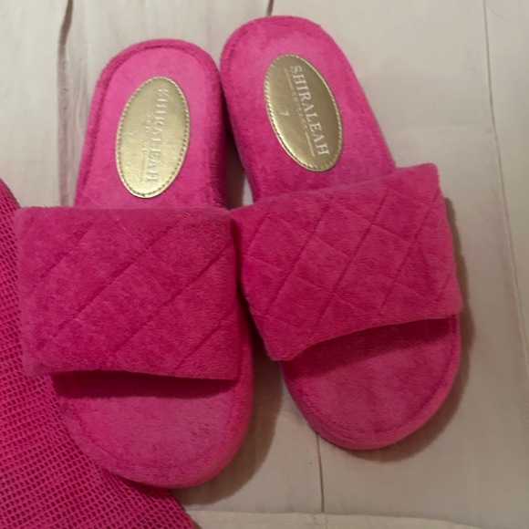 Shiraleah Shoes - Shiraleah Fuchsia Quilted Slippers